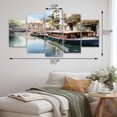 thumbnail image 4 of Designart "Watercolor Whimsy Beige Canal art painting I" Canals Metal Wall Art Set, 4 of 5