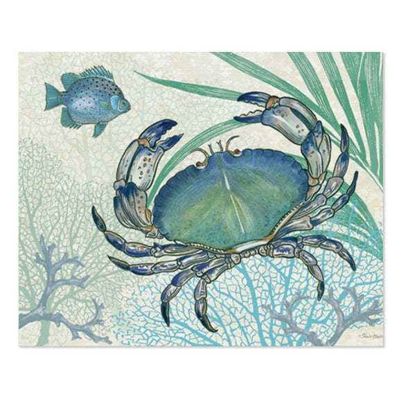 Cut N' Funnel "Oceana" 1 Pack Designer Flexible Plastic Cutting Board Mat 15" by 11.5"