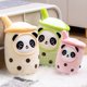 thumbnail image 2 of Juguete de peluche con forma de conejo y Panda para niños, muñeco suave de peluche con forma de fruta, taza de té, almohada, regalo de cumpleaños, 2 of 5