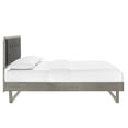 thumbnail image 5 of Modway Willow King Wood Platform Bed With Angular Frame in Gray Charcoal, 5 of 11