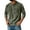 Army Green, variant on Mokaloha Mens Long Sleeve Henley Shirt, Men's Retro Washed Denim Stand Collar Pocket Casual Distressed Long Sleeve Pullover Tops Khaki XXL