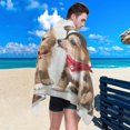 thumbnail image 4 of Coolnut Beach Towels Cat Dog Camping Towels Puppy Animal Sand Free Beach Towel, 30"x60" Large Beach Towels Quick Dry Bath Travel Towels Pool Yoga Beach Mat for Men Women, 4 of 6