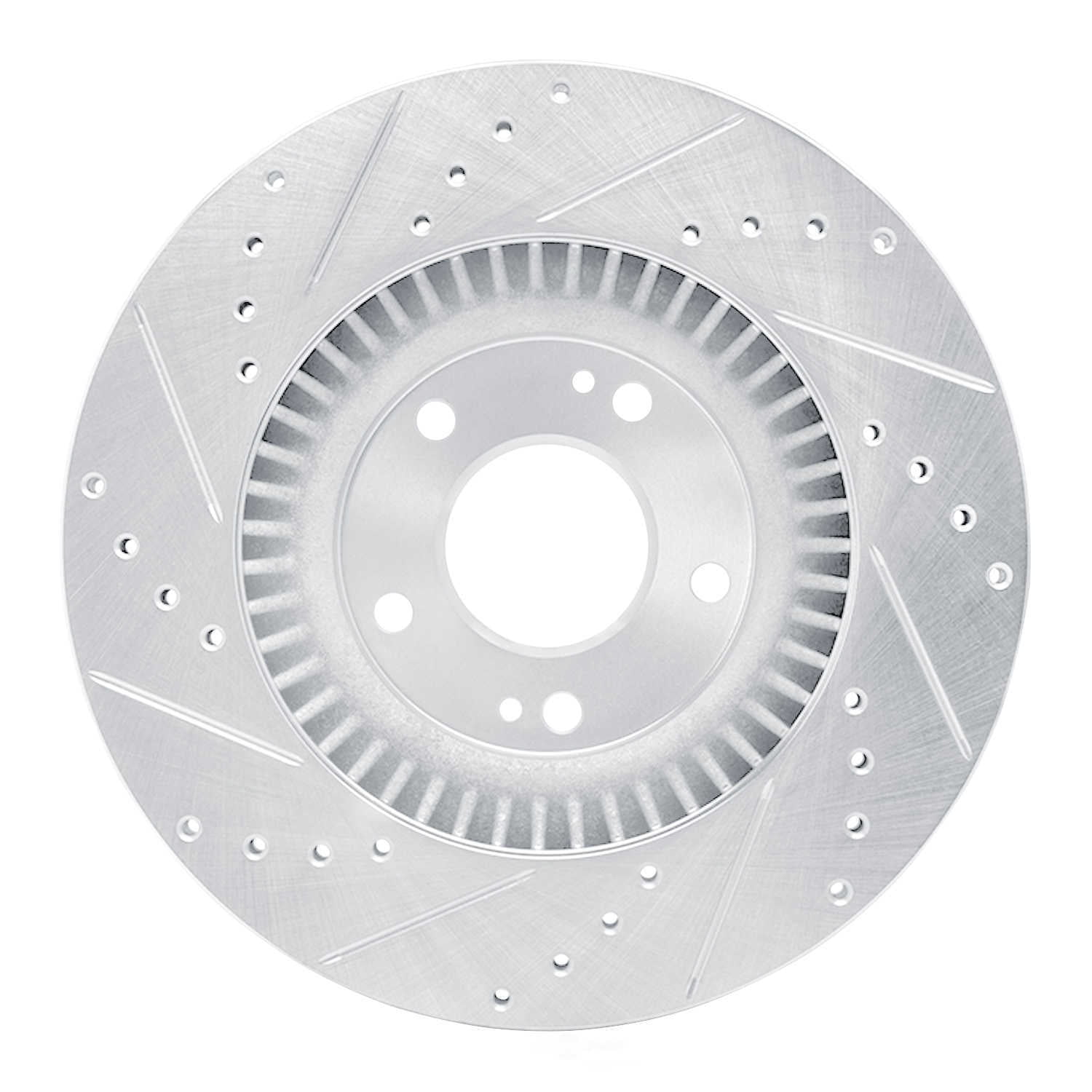 Dynamic Friction Company 631-03053R DFC Brake Rotor - Drilled And Slotted - Silver