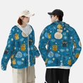thumbnail image 4 of Daiia Cute Colorful Owls And Trees UPF 50+ Sun Protection Hoodie Jacket Lightweight Long Sleeve Sun Shirt for Women Men with Pocket Hiking Outdoor-XX-Large, 4 of 7