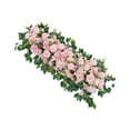 thumbnail image 4 of Arco de boda artificial con flores, arreglo floral falso, artesanía rústica de lujo. Rosa, 4 of 9