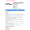 thumbnail image 2 of Upper Radiator Hose - Compatible with 2002 - 2006 Nissan Altima 2.5L 4-Cylinder GAS 2003 2004 2005, 2 of 2