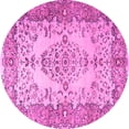 thumbnail image 1 of Ahgly Company Indoor Round Persian Pink Traditional Area Rugs, 6' Round, 1 of 4