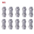 thumbnail image 3 of 10Pcs Wire Rope Clamp Rope Connector Duplex Clamp Stainless Steel for Wire Rope M6, 3 of 9