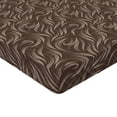 thumbnail image 4 of Ambesonne Nature Fitted Sheet, Swirling SIlhouettes Earthy, California King, Taupe Brown and Ivory, 4 of 5