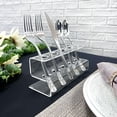 thumbnail image 2 of Plymor Clear Acrylic Flatware Display Stand, 3.25" H x 7" W x 3" D (2 Pack), 2 of 3