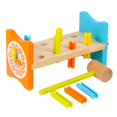 thumbnail image 4 of Tachiuwa Wooden Pound Pegs Toy Gear Rotation and Clock Time Hitting Peg Game for Kids, 4 of 8