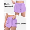 thumbnail image 4 of Girls Flowy Shorts 2-in-1 Athletic Butterfly Shorts with Inner Pockets, Elastic Waist Running Tennis Sports Shorts for Girls Summer Activewear, 4 of 6