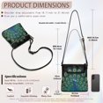 thumbnail image 7 of HELLHERO Peacock Shoulder Bag, Waterproof Crossbody Purse Lightweight Zipper Closure Satchel Bag for Dating Travel, 7 of 7