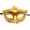 A003- Gold, variant on Masquerade Mask Black Venetian Eye Mask for Women Halloween Mardi Gras Prom Party Fancy Dress Accessory 1 Pack