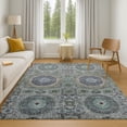thumbnail image 7 of Addison Rugs Mayfield Premium Machine Washable Transitional Panels Green Rectangle Rug, 9' x 12', 7 of 7