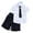 Black, variant on Cotton Two Piece School Uniform Set for Boys And Girls Summer Short Sleeve Button Shirt Shorts Set With Necktie British Preppy Class Outfit Photos Recital