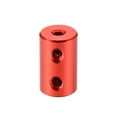 thumbnail image 2 of 2.3mm to 3mm Bore Rigid Coupling 20mm Length 12mm Diameter Aluminum Alloy Shaft Connector Red, 2 of 3