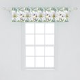 thumbnail image 2 of Ambesonne Floral Window Valance, Cleamatis Lupine Flowers Art, 54" X 12", Plum White Laurel Green, 2 of 3