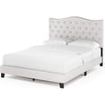 thumbnail image 4 of Modern Motifs Linen Upholstery And Cushioned Button Tufted Bed Frame, Simple Stylish Design, Functional And Suitable For Most Bedroom, 4 of 6