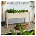 48x24x30in Raised Garden Bed, Elevated Wood Planter Box Stand for