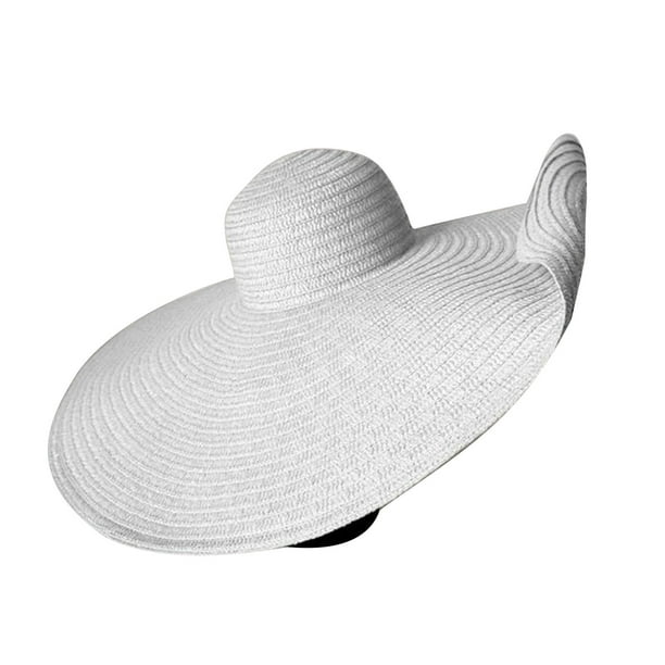 Sombreros de ala ancha para mujer, sombrero plegable para vacaciones en la playa, sombrero grande para protección solar y sombreado, sombrero para mujer