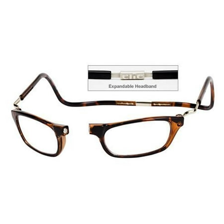 2.50 Readers - Clic's Demi Expandable Reading Glasses (Tortoise 2.50) by, Clic's Demi Expandable Reading Glasses (Tortoise 2.50) By Clic Readers