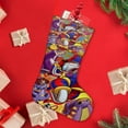 thumbnail image 4 of El Asombroso Circo Digital Tema: Calcetines de Navidad, fino lino blanco para colgar en escaleras y chimenea, decoración navideña para el hogar, regalo de Navidad. 54cm × 38cm, 4 of 5