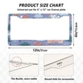 thumbnail image 7 of Aluminum License Plate Frame 2 Pack Car Exterior Accessory Car Tag Holder for Front Rear Plates Cars Decor Cute Animals in The Snow, 7 of 7