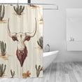 thumbnail image 2 of Yayeee Shower Curtain with Hooks 72"x72" Waterproof Fabric Bathroom Hanging Decor, Cowboy Pattern, 2 of 5