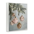 thumbnail image 3 of Stupell Industries Pink Hanging Christmas Ornaments Holiday Painting White Framed Art Print Wall Art, 11 x 14, 3 of 8
