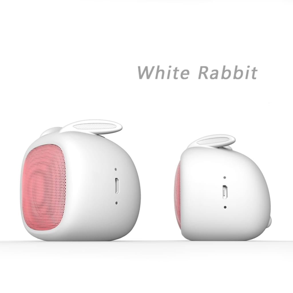 Mini bluetooth speaker Portable sound box cute rabbit speaker with microphone TF slot Compatible Walmart