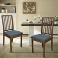 thumbnail image 4 of AOOOWER Large Chair Covers for Dining Room, Slipcover for High Back Dining Chair, Soft Stripeds Grids Stretch Washable Removable, 4 of 17