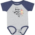 thumbnail image 3 of Inktastic Texas Home is Where the Heart is with Watercolor Floral Girls Baby Bodysuit, 3 of 5