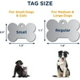 thumbnail image 7 of GoTags Stainless Steel Pet ID Tags, Personalized Dog Tags and Cat Tags, up to 8 Lines of Custom Text, Engraved on Both Sides, in Bone, Round, Heart, Bow Tie and More, 7 of 7