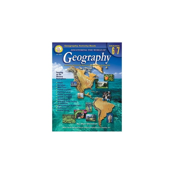 CARSON-DELLOSA Discovering the World of Geography Resource Book Grades 6 - 7 1575