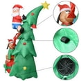 thumbnail image 4 of Coolmade Inflatable Christmas Decoration Santa Being Chased Up the Tree With LED Lights 7 Foot, 4 of 10