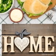 thumbnail image 3 of Joocar Home Wooden Sign Design Linen Table Mats Set Of 4 For Home Kitchen Table Decor 12x18 inch, 3 of 5
