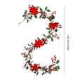 thumbnail image 3 of FastXmas Christmas Faux Vines 6.56 Feet Red Berries and Green Leaves Christmas Rattan Decoration Durable Christmas Garland Ornament Xmas Hanging Willow Leaf Ivy Decor for Wedding Party Wall Home, 3 of 6