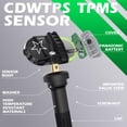 thumbnail image 4 of CDWTPS 4Pcs 315MHZ Tire Pressure Monitor System Fit for GM| GMC | Chevy | Buick | Cadillac Replace#13598771 Black, 4 of 11