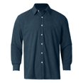 thumbnail image 4 of XIAOCHA Men's Corduroy Button Down Shirt Long Sleeve Relaxed Fit Collared Top Soft Casual Everyday Layering Shirt, 4 of 5