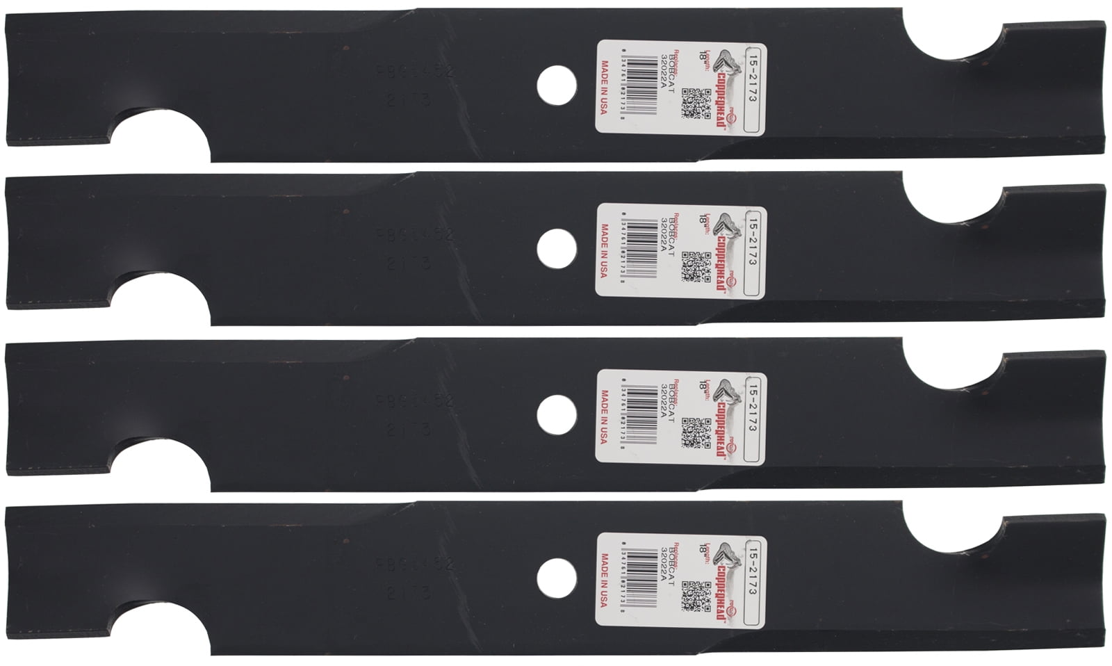 Set 2 Heavy Duty Mower Blades For Bobcat/Exmark 36" Cut Mower Many Other Brands 