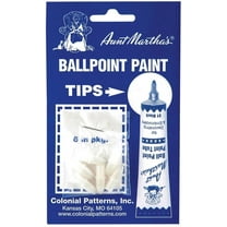 Aunt Martha's Ballpoint Paint Tube Replacement Tips 6/Pkg-