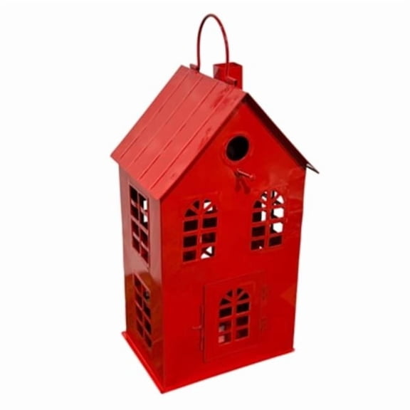 Metrotex Designs 11033 Large Firehouse Bird House - Red