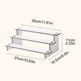 thumbnail image 2 of Tiered Step Storage Rack Space Saving Display Stand for Kitchen Counter Bathroom Vanity Office Desk Organizer, 2 of 8