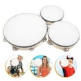 thumbnail image 6 of MRLESS Set of 3 Handheld Wooden Percussion Tambourines for Kids, Preschool Music Education Instruments for Dance and Play, 6 of 8
