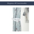 thumbnail image 5 of Evideco French Home Goods Plume Feather White Curtain Tiebacks, 5 of 8
