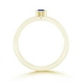 thumbnail image 2 of ANGARA Natural Bezel Pear Sapphire Stackable Ring with Diamond Accents in 14K Yellow Gold for Women (Size-4x3mm) | September Birthstone, Anniversary, Jewelry Gift for Women | Natural Sapphire Ring, 2 of 9