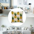 thumbnail image 5 of BANET  Pineapple Cushion Cover Throw Pillow Case Sham Square Pillowcase for Lounge Saloon Decorations Decor Decorative Pillow Cases Set of 2 22x22in, 5 of 7