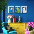 thumbnail image 3 of (2 pack) American Art Decor Tropical Birds 8" x 10" 3-Piece Print Set, 3 of 7