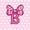 Pink B, variant on jejeloiu Pink Polka Dot Bow Monogram A 7-Piece Twin Bedding Sets For Girls,Cute Initial Design Bedding Comforter Set For Kids,Pink Reversible
